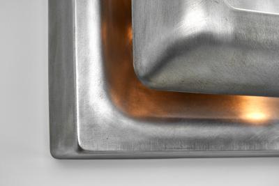 Doria Leuchten Pair of Steel Space Age Wall Lamps by Doria Germany 1960s