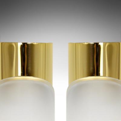 Doria Leuchten Set of Brass Sconces by Doria Leuchten Germany 1960s