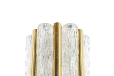 Doria Leuchten Set of Murano Glass and Brass Sconces by Doria Leuchten Germany C 1960s