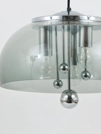 Doria Midcentury Space Age Globe Pendant Lamp Germany 1970s