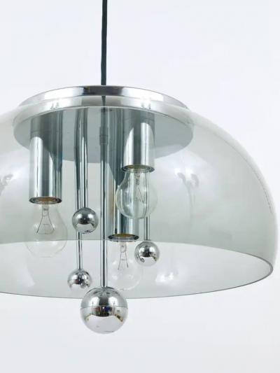 Doria Midcentury Space Age Globe Pendant Lamp Germany 1970s