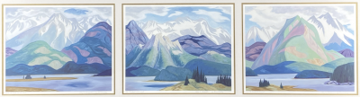 Doris Jean McCarthy Along The Athabasca Triptych 2024