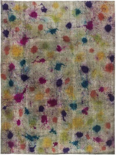 Doris Leslie Blau Collection Abstract Colorful Daliesque Handmde Wool Rug