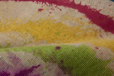 Doris Leslie Blau Collection Abstract Daliesque Blue Green White Yellow Pink Rug
