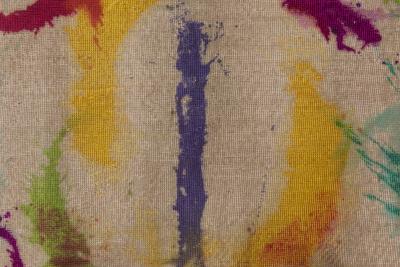 Doris Leslie Blau Collection Abstract Daliesque Blue Green White Yellow Pink Rug