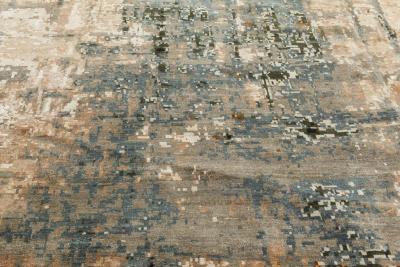 Doris Leslie Blau Collection Abstract Digital Age Handmade Wool and Silk Rug