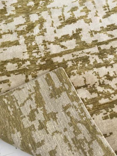 Doris Leslie Blau Collection Abstract Green Element in Hand knotted Silk II