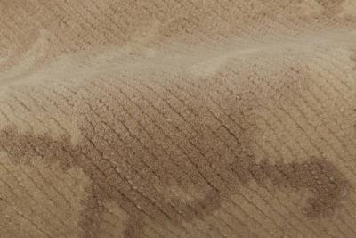 Doris Leslie Blau Collection Abstract Taupe and Beige Handmade Wool Rug