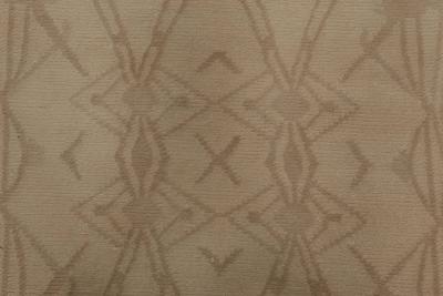 Doris Leslie Blau Collection Abstract Taupe and Beige Handmade Wool Rug