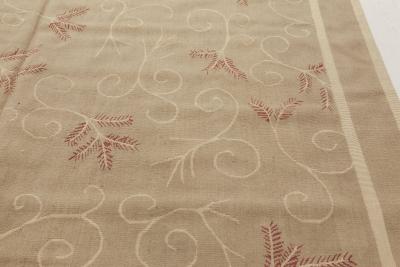 Doris Leslie Blau Collection Aubusson Beige and Pink Rug by Eric Cohler