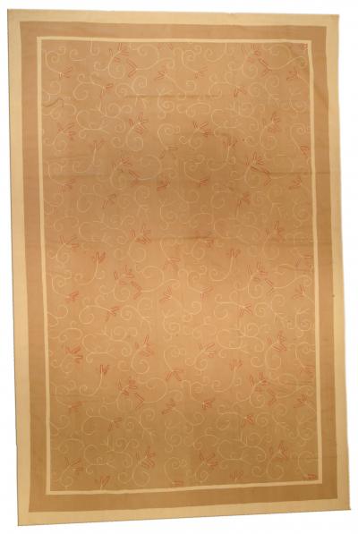 Doris Leslie Blau Collection Aubusson Design Rug by Eric Cohler in Brown