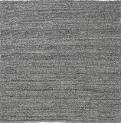 Doris Leslie Blau Collection Bauer Minimalist Gray Handmade Wool Rug I