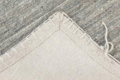 Doris Leslie Blau Collection Bauer Pattern Less Design Gray Wool Rug II
