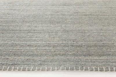 Doris Leslie Blau Collection Bauer Pattern Less Design Gray Wool Rug II