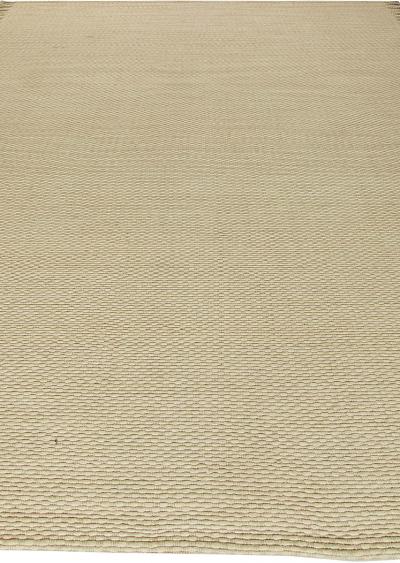 Doris Leslie Blau Collection Beige Flat Weave Wool Rug