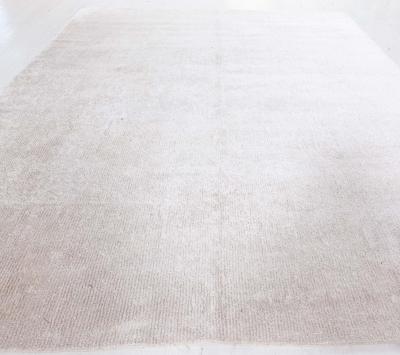 Doris Leslie Blau Collection Beige Handmade Wool and Silk Rug