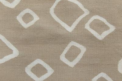 Doris Leslie Blau Collection Beige and White Flat Weave Wool Rug