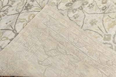 Doris Leslie Blau Collection Blue and Golden Beige Indian Inspired Design II Rug
