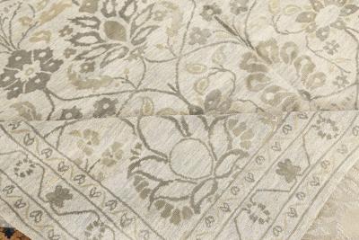 Doris Leslie Blau Collection Blue and Golden Beige Indian Inspired Design II Rug