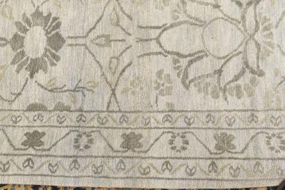 Doris Leslie Blau Collection Blue and Golden Beige Indian Inspired Design II Rug