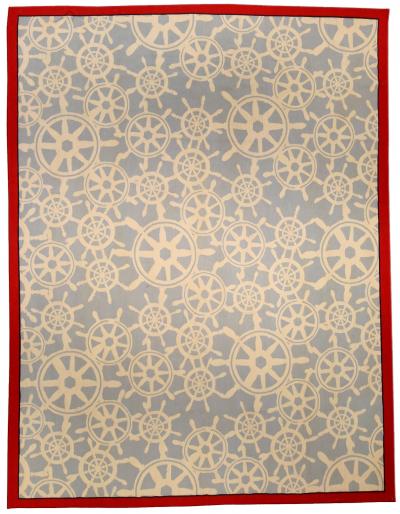 Doris Leslie Blau Collection Bold Aubusson Style Rug by Tommy Hilfiger TH2