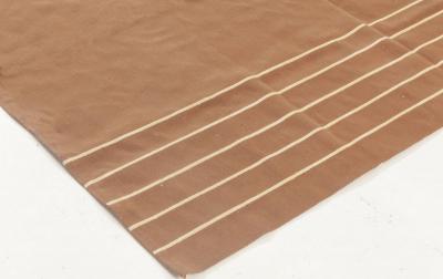 Doris Leslie Blau Collection Brown White Aubusson Design Rug by Diana Sawicki