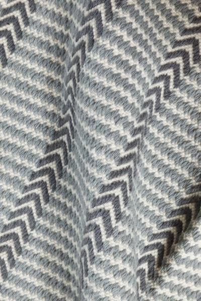 Doris Leslie Blau Collection Buxus Wool Rug in Steel Blue Gray and Ivory