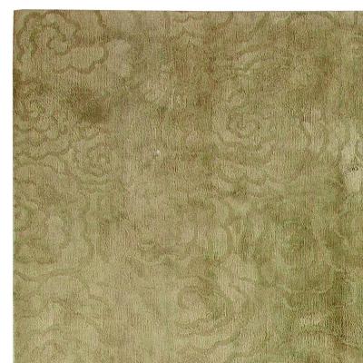 Doris Leslie Blau Collection Camelia Geen Handmade Silk Rug