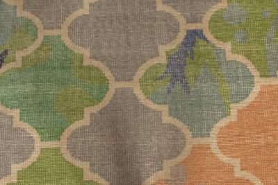 Doris Leslie Blau Collection Colorful Bold Traditional Design Handmade Wool Rug