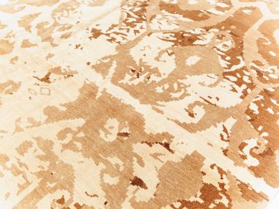 Doris Leslie Blau Collection Contemporary Abstract Design Rug in Brown and Beige