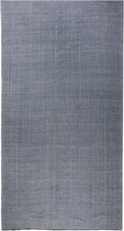 Doris Leslie Blau Collection Contemporary Blue Striped Flat Weave Wool Rug