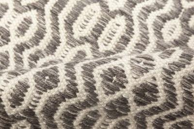 Doris Leslie Blau Collection Contemporary Gray White Flat Weave Wool Rug