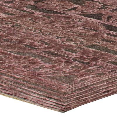 Doris Leslie Blau Collection Contemporary Indian Lilac Plum Wool Rug