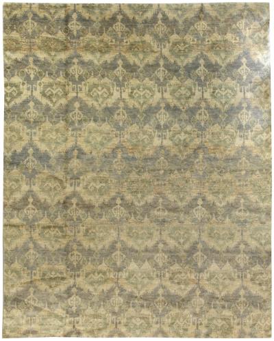 Doris Leslie Blau Collection Contemporary Mallow Mint Abstract Handmade Rug