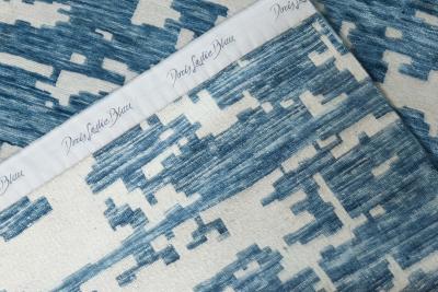 Doris Leslie Blau Collection Contemporary Oversized Blue White Aqua Element Rug