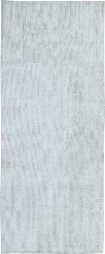 Doris Leslie Blau Collection Contemporary Solid Off White Beige Gray Wool Rug