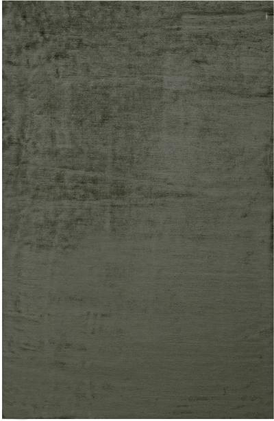 Doris Leslie Blau Collection Contemporary Solid Steel Gray Hand Knotted Silk Rug