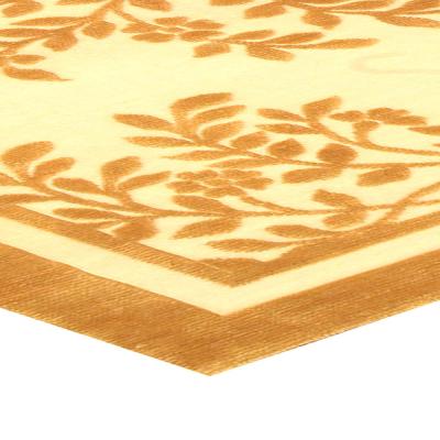 Doris Leslie Blau Collection Design Handmade Rug in Brown and Orange