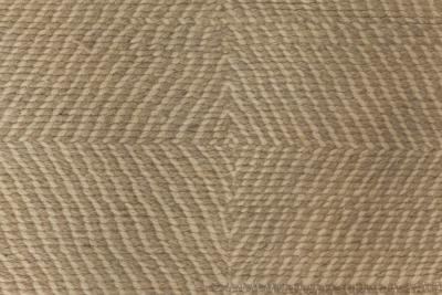 Doris Leslie Blau Collection Deux Diamond Beige and Brown Handmade Wool Rug
