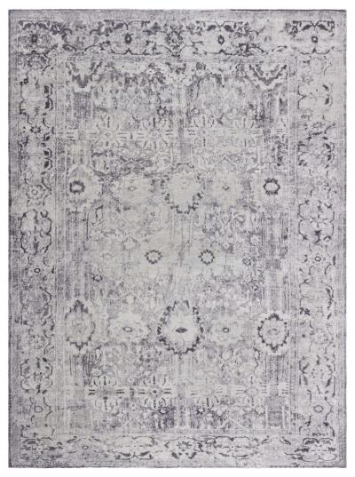 Doris Leslie Blau Collection Eggplant Beige Handmade Wool Rug