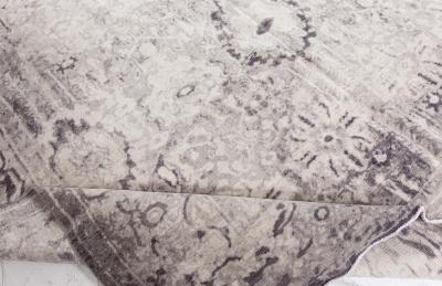 Doris Leslie Blau Collection Eggplant Beige Handmade Wool Rug