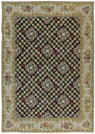 Doris Leslie Blau Collection European Inspired Bassarabian Botanic Wool Rug