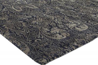Doris Leslie Blau Collection European Inspired Tibetan Black Gold Brown Rug