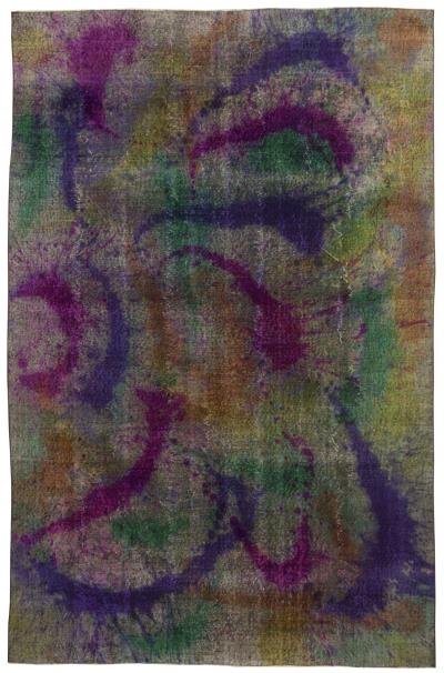 Doris Leslie Blau Collection Explosion of Colors Abstract Handmade Wool Rug