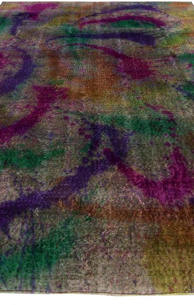 Doris Leslie Blau Collection Explosion of Colors Abstract Handmade Wool Rug