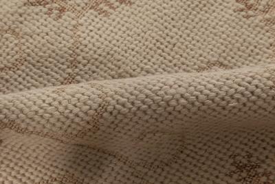 Doris Leslie Blau Collection Floral Design Needlepoint Eric Cohler Rug in Beige