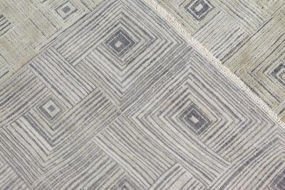 Doris Leslie Blau Collection Geometric Maze Hand Knotted Silk Rug