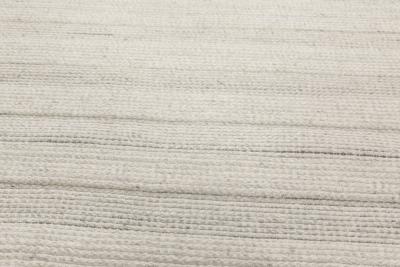 Doris Leslie Blau Collection Gray Bauer Collection Minimalist Handmade Wool Rug