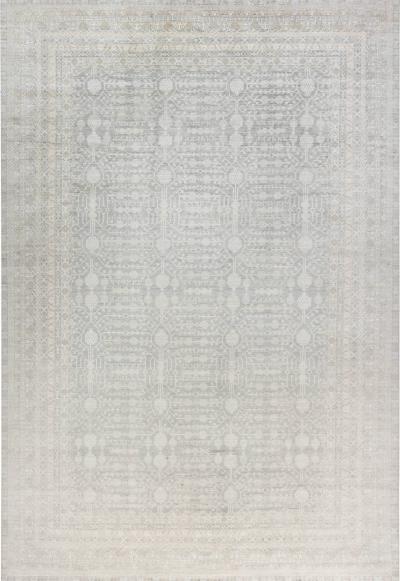Doris Leslie Blau Collection Gray and Beige Samarkand Rug