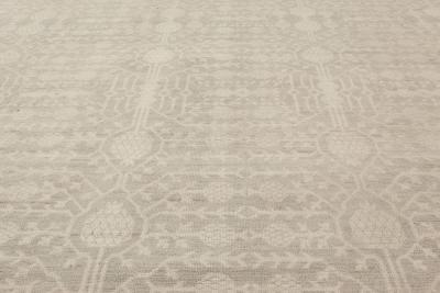 Doris Leslie Blau Collection Gray and Beige Samarkand Rug